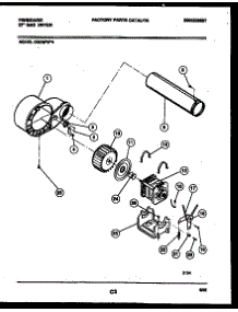 05 - Blower And Drive Parts parts for Frigidaire Dryer DGCSFL4 from AppliancePartsPros.com
