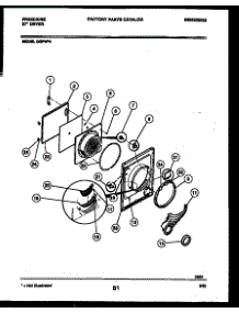 04 - Door Parts parts for Frigidaire Dryer DGFW4 from AppliancePartsPros.com