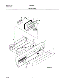 03 - Control Panel parts for Frigidaire Dishwasher NGS5712AB1 from AppliancePartsPros.com