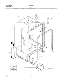 07 - Tub parts for Frigidaire Dishwasher NGS5712AQ0 from AppliancePartsPros.com