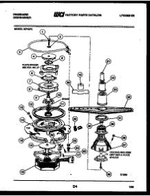 06 - Motor Pump Parts parts for Frigidaire Dishwasher MF18P2 from AppliancePartsPros.com