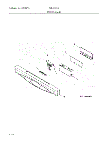 03 - Control Panel parts for Frigidaire Dishwasher PLD4460REC from AppliancePartsPros.com