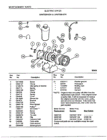 Electric Dryer Page 4 parts for Frigidaire Dryer 7208A from AppliancePartsPros.com