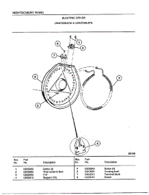 Electric Dryer Page 5 parts for Frigidaire Dryer 7208A from AppliancePartsPros.com
