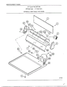 Console, Controls, Top Panel parts for Frigidaire Dryer 7007-80C from AppliancePartsPros.com