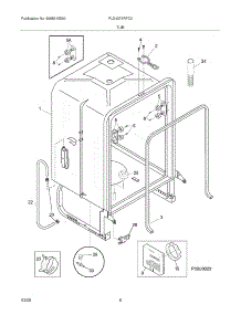 07 - Tub parts for Frigidaire Dishwasher PLD4375RFC2 from AppliancePartsPros.com
