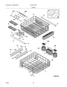 13 - Racks parts for Frigidaire Dishwasher PLD4375RFC2 from AppliancePartsPros.com