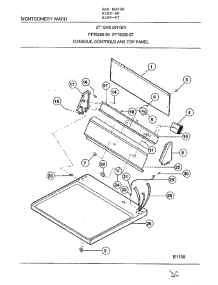 Console, Controls And Top Panel parts for Frigidaire Dryer 8289-87 from AppliancePartsPros.com