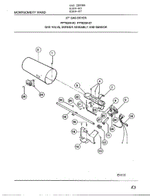 Gas Valve, Burner Assembly And Sensor parts for Frigidaire Dryer 8289-87 from AppliancePartsPros.com