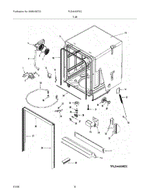 07 - Tub parts for Frigidaire Dishwasher PLD4460REC from AppliancePartsPros.com