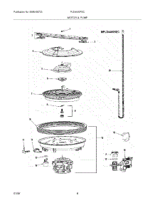 09 - Motor & Pump parts for Frigidaire Dishwasher PLD4460REC from AppliancePartsPros.com