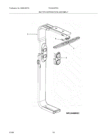 11 - Water Distribution parts for Frigidaire Dishwasher PLD4460REC from AppliancePartsPros.com