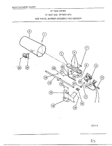 Gas Valve / Burner Assembly / Sensor parts for Frigidaire Dryer 8007-87D from AppliancePartsPros.com