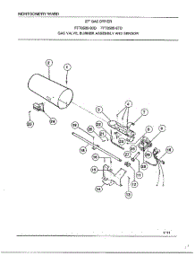 Gas Valve / Burner Assembly And Sensor parts for Frigidaire Dryer 8589-87D from AppliancePartsPros.com