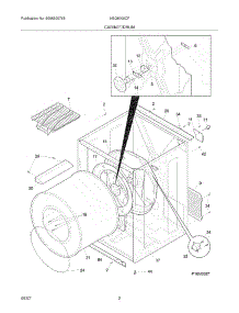 03 - Cabinet / Drum parts for Frigidaire Dryer AGQ8000CFS0 from AppliancePartsPros.com