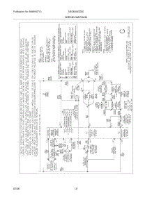 12 - Wiring Diagram parts for Frigidaire Dryer AGQ6000CES0 from AppliancePartsPros.com