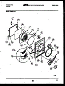 03 - Door Parts parts for Frigidaire Dryer DGCSFW2 from AppliancePartsPros.com