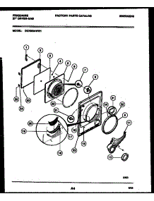 03 - Door Parts parts for Frigidaire Dryer DG7000AWW1 from AppliancePartsPros.com