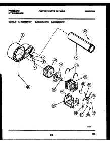 05 - Blower And Drive Parts parts for Frigidaire Dryer DG3900AWW1 from AppliancePartsPros.com