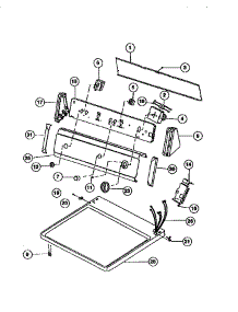 04 - Console & Controls parts for Frigidaire Dryer F31C336CS0 from AppliancePartsPros.com
