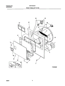 05 - Frnt Panel,Door parts for Frigidaire Dryer CREF342AS0 from AppliancePartsPros.com