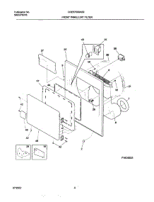 05 - Frnt Pnl,Door parts for Frigidaire Dryer CRER7900AS0 from AppliancePartsPros.com