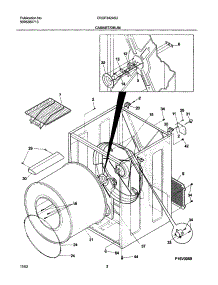 03 - Cabinet / Drum parts for Frigidaire Dryer CRGF342AS2 from AppliancePartsPros.com