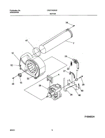 09 - Motor,Blower parts for Frigidaire Dryer CREF342AS0 from AppliancePartsPros.com