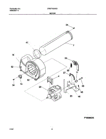 09 - Motor parts for Frigidaire Dryer CRGF342AS2 from AppliancePartsPros.com
