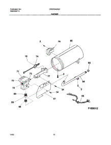 11 - Burner parts for Frigidaire Dryer CRGF342AS2 from AppliancePartsPros.com