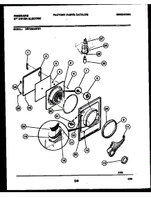 03 - Door Parts parts for Frigidaire Dryer DE7200ADD1 from AppliancePartsPros.com