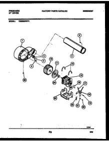 05 - Blower And Drive Parts parts for Frigidaire Dryer DE5520RW2 from AppliancePartsPros.com
