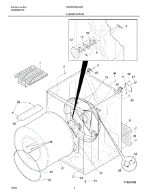 03 - Cabinet / Drum parts for Frigidaire Dryer CRGR7900AS3 from AppliancePartsPros.com