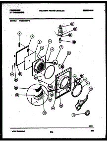 03 - Door Parts parts for Frigidaire Dryer DG6900RW2 from AppliancePartsPros.com