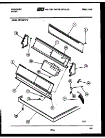 04 - Console And Control Parts parts for Frigidaire Dryer DE7400PW0 from AppliancePartsPros.com