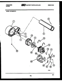 05 - Blower And Drive Parts parts for Frigidaire Dryer DE7400PW0 from AppliancePartsPros.com