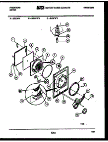 03 - Door Parts parts for Frigidaire Dryer DEISFW2 from AppliancePartsPros.com