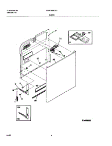 05 - Door parts for Frigidaire Dishwasher FDP750RCS0 from AppliancePartsPros.com