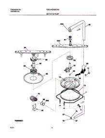 09 - Motor & Pump parts for Frigidaire Dishwasher FDBC45BAB0 from AppliancePartsPros.com
