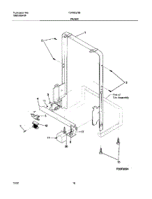 11 - Frame parts for Frigidaire Dishwasher FDR252RBB1 from AppliancePartsPros.com