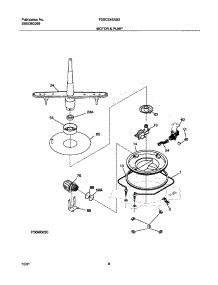 09 - Motor & Pump parts for Frigidaire Dishwasher FDBC24BAS0 from AppliancePartsPros.com