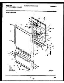 04 - Door Parts parts for Frigidaire Dishwasher FDS251RBR0 from AppliancePartsPros.com