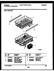 09 - Racks And Trays parts for Frigidaire Dishwasher FDS251RBR0 from AppliancePartsPros.com