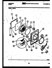 03 - Door Parts parts for Frigidaire Dryer DEFW0 from AppliancePartsPros.com