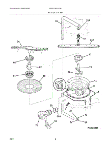 09 - Motor & Pump parts for Frigidaire Dishwasher FFBD2403LS0B from AppliancePartsPros.com