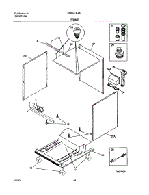 11 - Frame & Wrapper parts for Frigidaire Dishwasher FDP641RAS1 from AppliancePartsPros.com