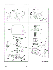 07 - Motor & Pump parts for Frigidaire Dishwasher FMP330RGB0 from AppliancePartsPros.com