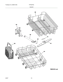 11 - Racks parts for Frigidaire Dishwasher FMP330RGB0 from AppliancePartsPros.com
