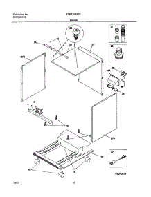 11 - Frame parts for Frigidaire Dishwasher FDP635RBS1 from AppliancePartsPros.com