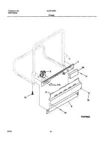 11 - Frame parts for Frigidaire Dishwasher GLD2150RCQ0 from AppliancePartsPros.com